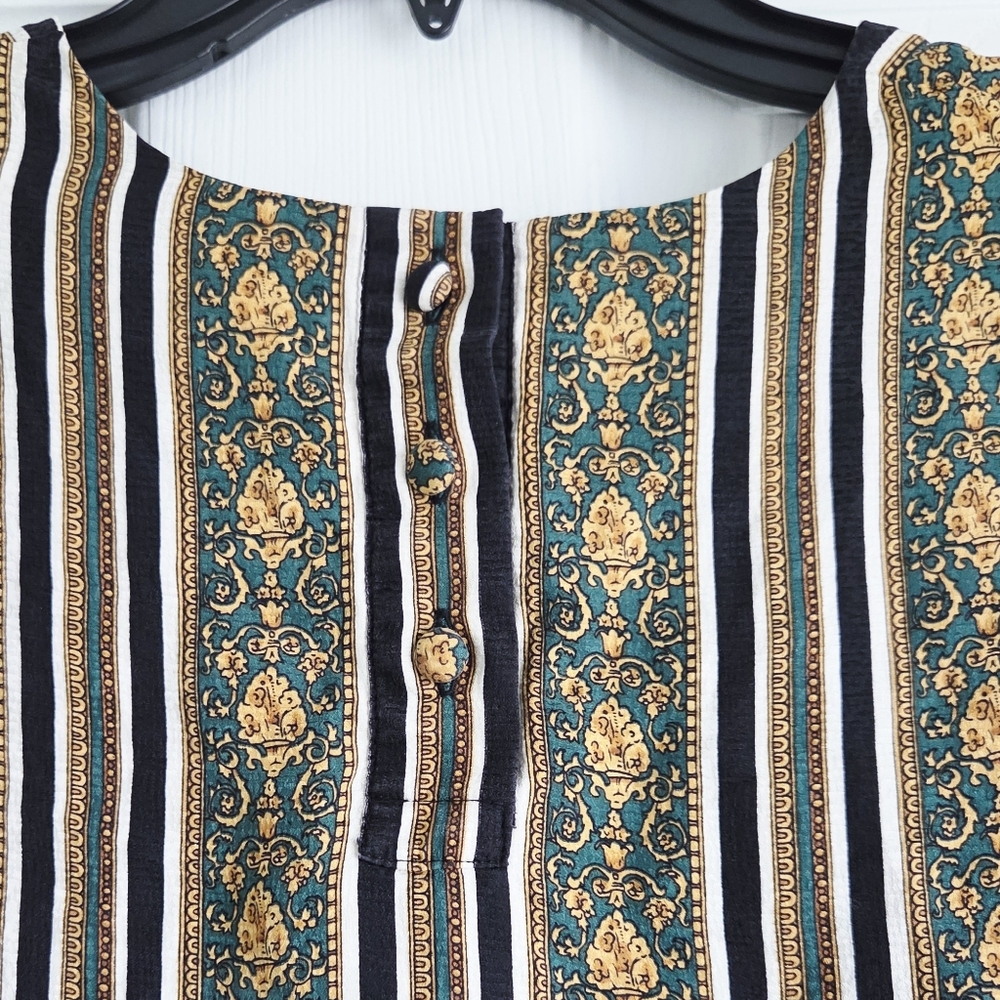 Vintage!!! Talbots ✨️ Silk Long Sleeve Women's Blouse Size 14 - Picture 8 of 12